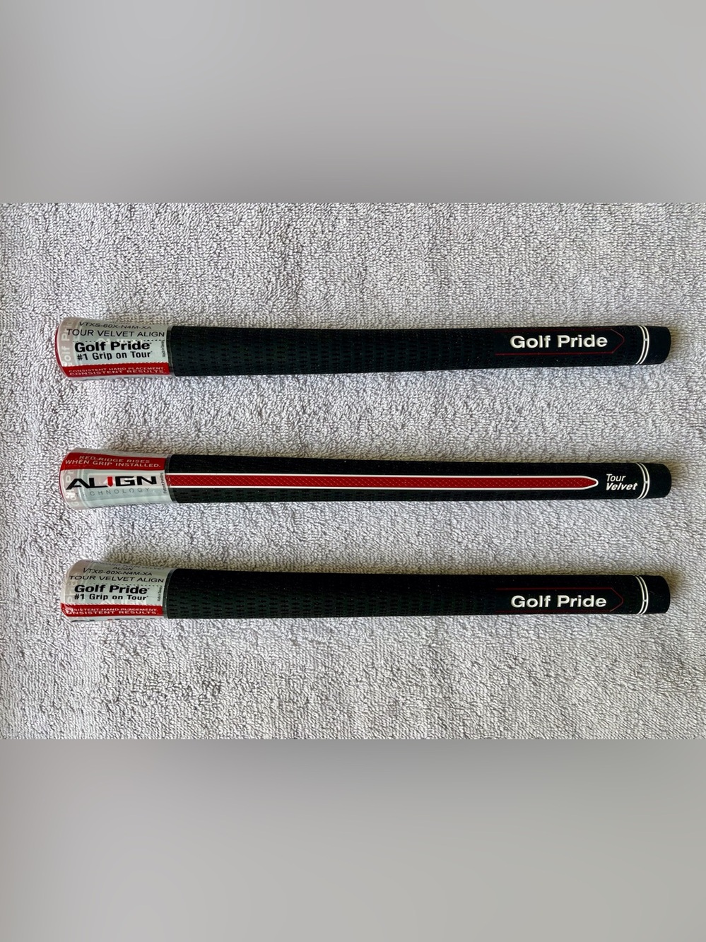 Golf Pride Tour Velvet ALIGN Golf Grips (3) Standard Size !!! Brand New !!!